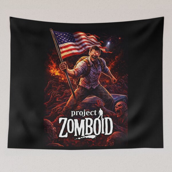 Item preview, Project Zomboid Flag Usa designed and sold by El Hermano Gym.
