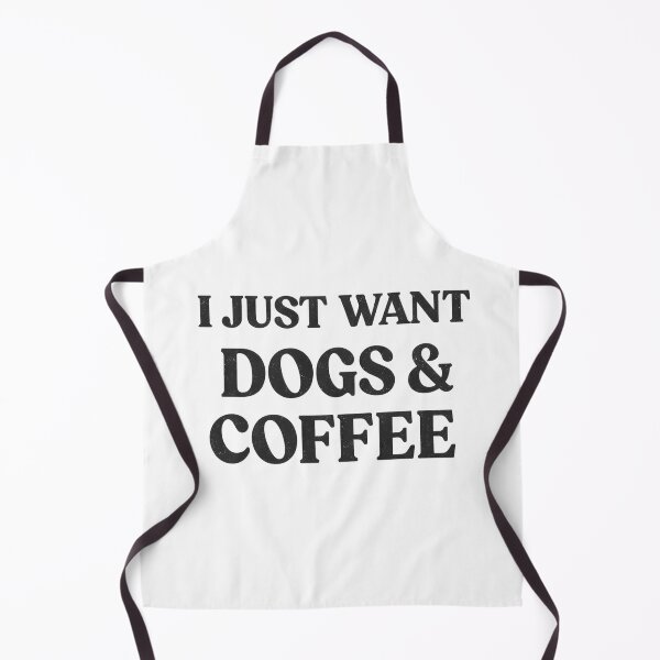 Item preview, I Just Want Dogs & Coffee Shirt – Funny Dog Lover Coffee Lover Typography Tee designed and sold by OreoStudio.