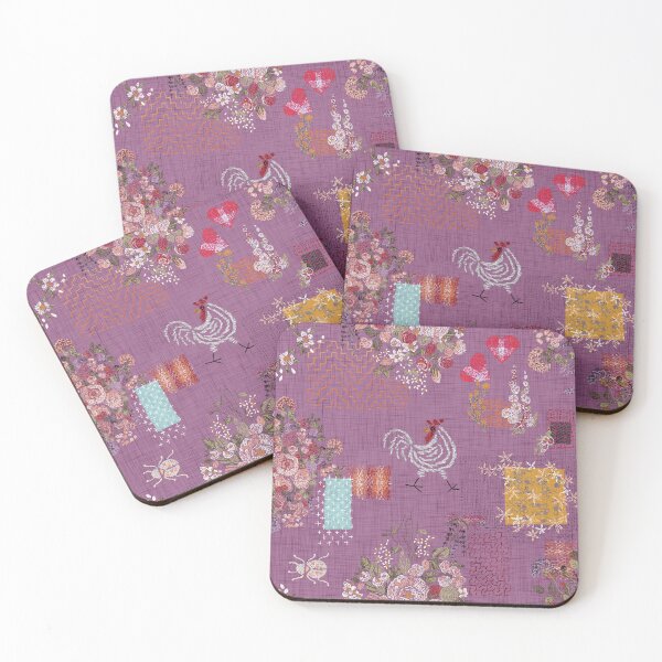 Item preview, Cottagecore Embroidery Visible Mending Masterpiece - Fuscia designed and sold by LoveAlways-AEP.