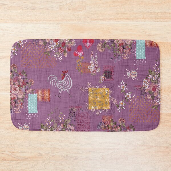 Item preview, Cottagecore Embroidery Visible Mending Masterpiece - Fuscia designed and sold by LoveAlways-AEP.