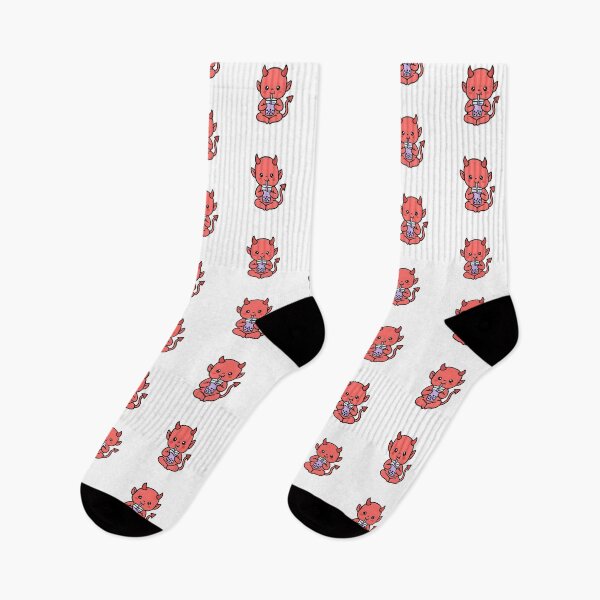 Item preview, Baby Devil Drinking Boba Tea designed and sold by LizRepper.