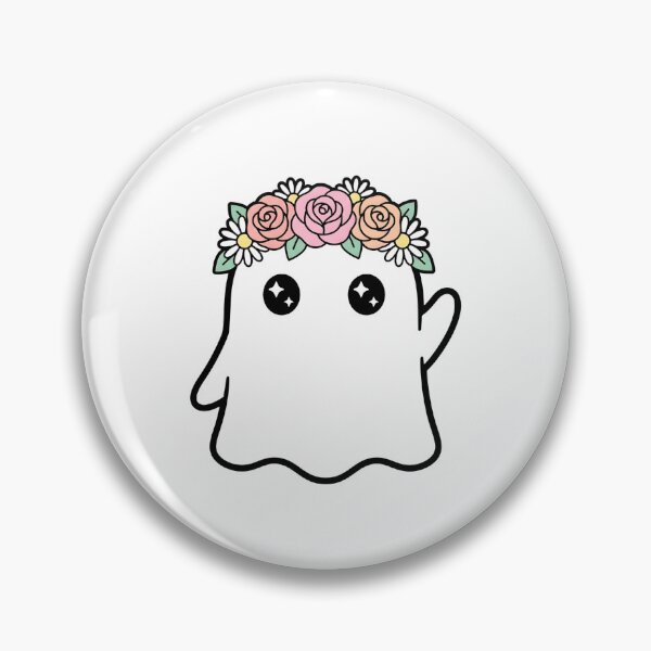Item preview, Cute Ghost with Flower Crown designed and sold by LizRepper.