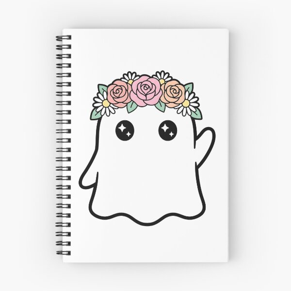 Item preview, Cute Ghost with Flower Crown designed and sold by LizRepper.