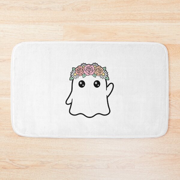 Item preview, Cute Ghost with Flower Crown designed and sold by LizRepper.