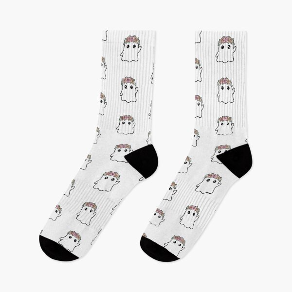 Item preview, Cute Ghost with Flower Crown designed and sold by LizRepper.
