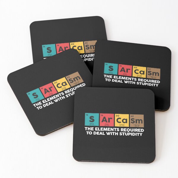 Item preview, Sarcasm Periodic Table Funny Elements designed and sold by NQArtist.