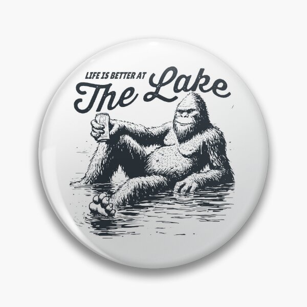 Item preview, Life Is Better at the Lake – Relaxing Bigfoot Graphic designed and sold by JoeZigns81.