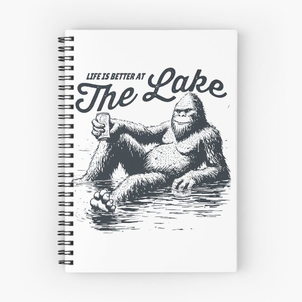 Item preview, Life Is Better at the Lake – Relaxing Bigfoot Graphic designed and sold by JoeZigns81.