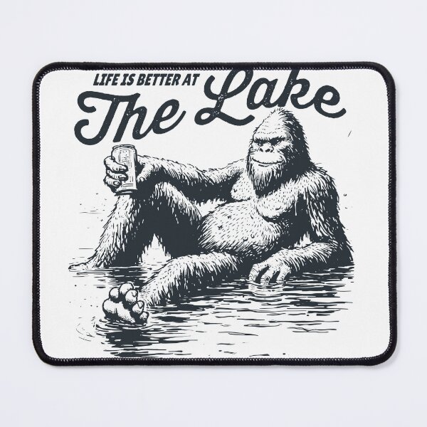 Item preview, Life Is Better at the Lake – Relaxing Bigfoot Graphic designed and sold by JoeZigns81.