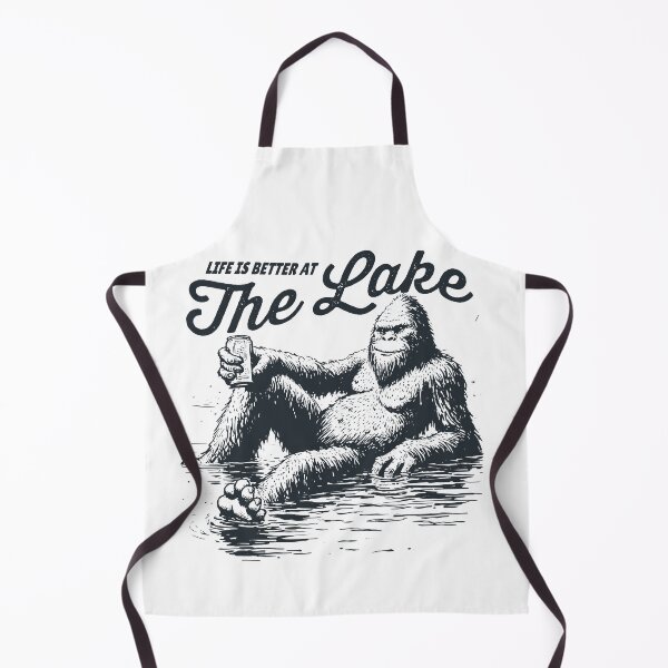 Item preview, Life Is Better at the Lake – Relaxing Bigfoot Graphic designed and sold by JoeZigns81.