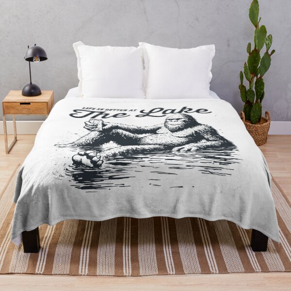 Item preview, Life Is Better at the Lake – Relaxing Bigfoot Graphic designed and sold by JoeZigns81.