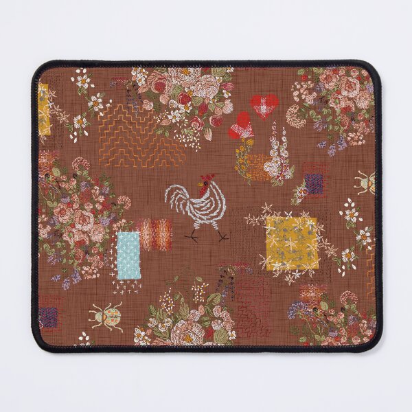Item preview, Cottagecore Embroidery Visible Mending Masterpiece - Coffee designed and sold by LoveAlways-AEP.