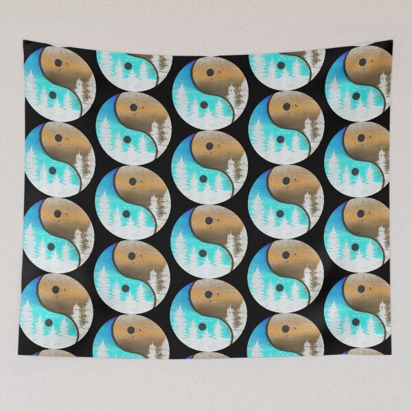 Item preview, Ying yang pine trees designed and sold by NATUREZAON.