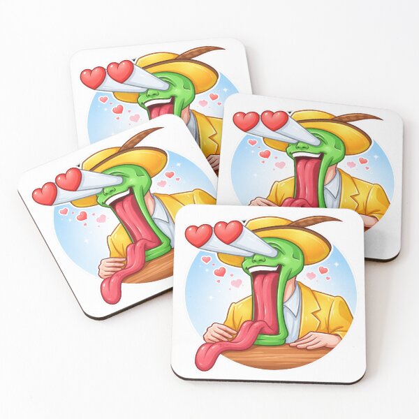 Item preview, Love-Struck Green Gentleman – Whimsical Romance Art designed and sold by ArtesioByZaber.