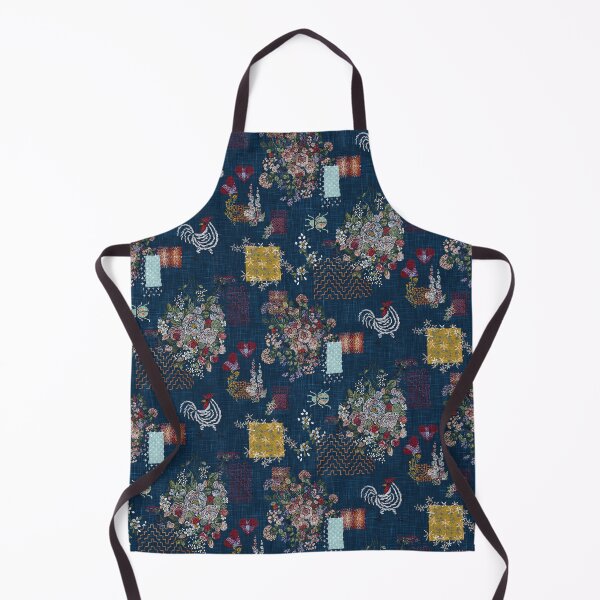 Item preview, Cottagecore Embroidery Visible Mending Masterpiece - Navy designed and sold by LoveAlways-AEP.
