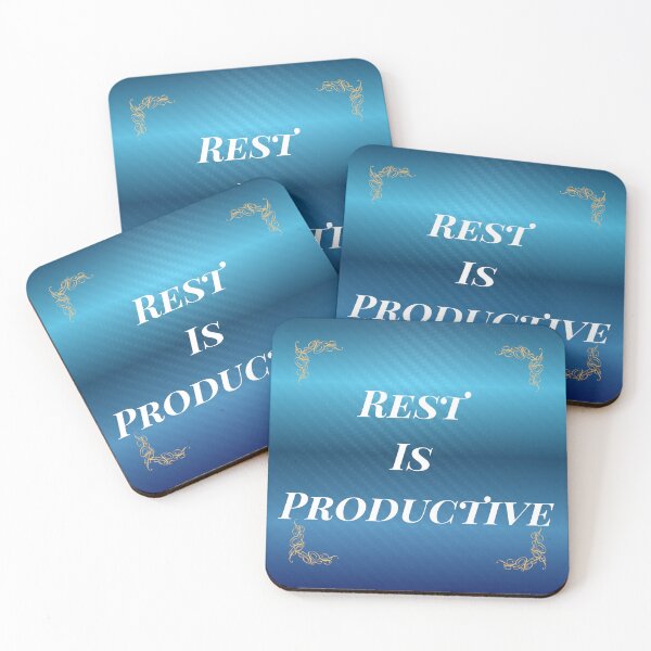 Item preview, Rest Is Productive: Hustle isn't the only measure of success. blue designed and sold by PureMuse.