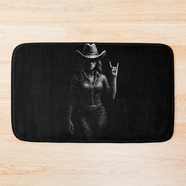 Item preview, Rock On Cowgirl – Western Metal Hand Sign designed and sold by Mortisigil.