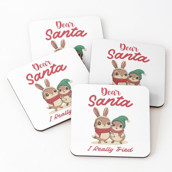 Item preview, Dear Santa, I Really Tried: Cute Bunny Christmas designed and sold by MOFAPPAREL.