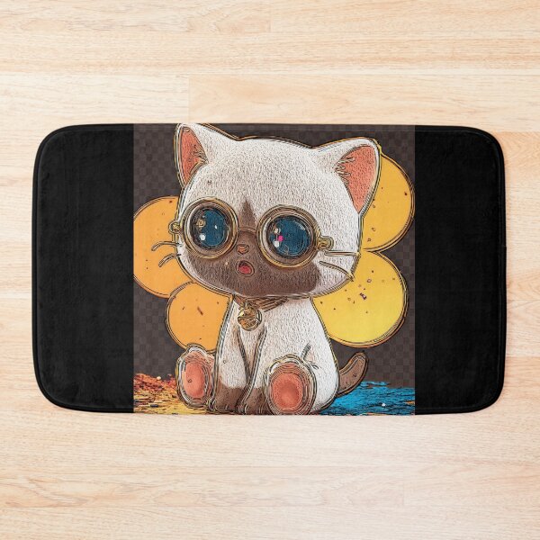 Item preview, Cute Comic Kitten with Speech Bubble Illustration designed and sold by Grafititee.
