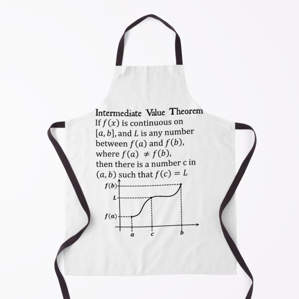 Item preview, Nerdy Vintage Intermediate Value Theorem Calculus Math Teacher Black Text designed and sold by MathWare MathClips.