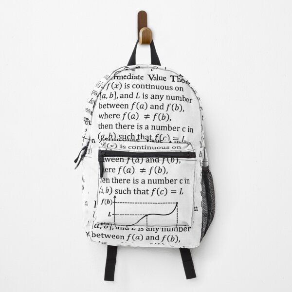 Item preview, Nerdy Vintage Intermediate Value Theorem Calculus Math Teacher Black Text designed and sold by MathWare MathClips.