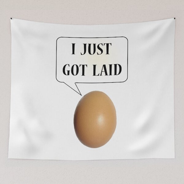 Item preview, This Egg Just Got Laid designed and sold by TrypPie.