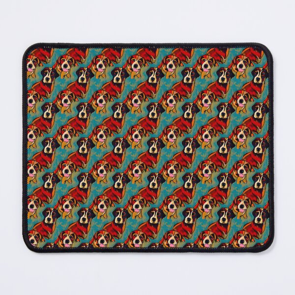 Item preview, Adorable dogs in a colorful repeating pattern designed and sold by Beleza e Estilo.