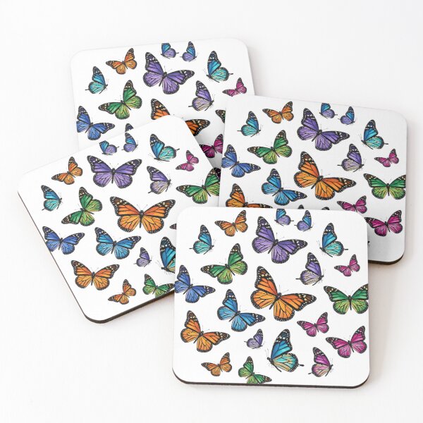 Item preview, Kaleidoscope of vibrant butterflies: natural colored wing pattern designed and sold by VibranPalette.