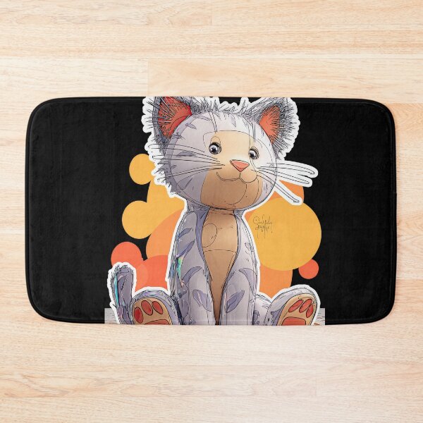 Item preview, Cute Comic Kitten with Speech Bubble Illustration designed and sold by Grafititee.