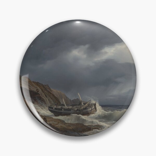 Item preview, Costal Landscape with stranded Ship, 1832 by christian morgenstern designed and sold by AngyDesigns49.