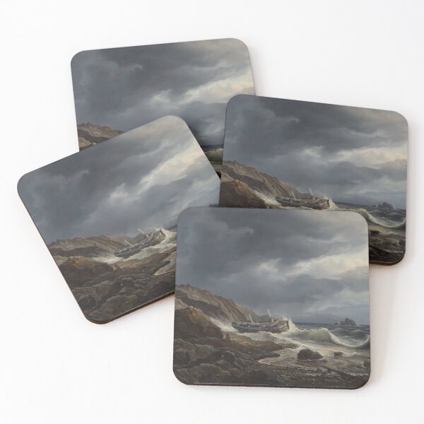 Item preview, Costal Landscape with stranded Ship, 1832 by christian morgenstern designed and sold by AngyDesigns49.