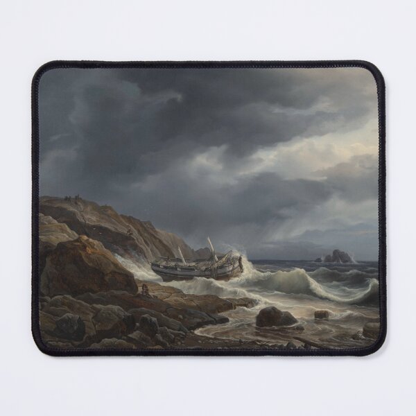 Item preview, Costal Landscape with stranded Ship, 1832 by christian morgenstern designed and sold by AngyDesigns49.
