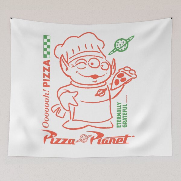 Item preview,  Alien Ooooooh! Pizza Planet Art  designed and sold by bellaruqsaam6.