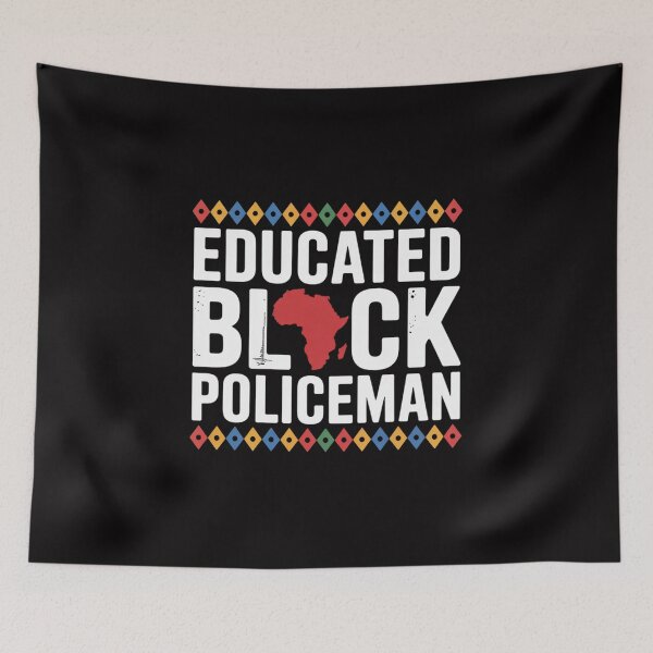 Item preview, African American Educated Black Policeman Police Officer designed and sold by sonlylya.