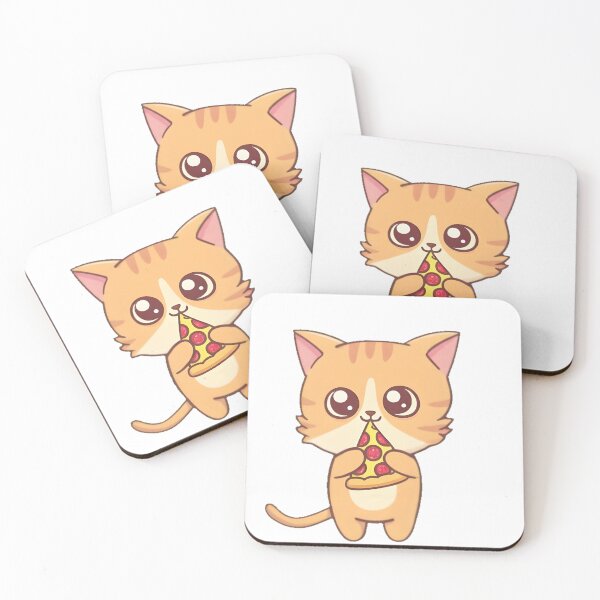 Item preview, Cute Cat Pizza Kawaii Design designed and sold by SunkenCost.