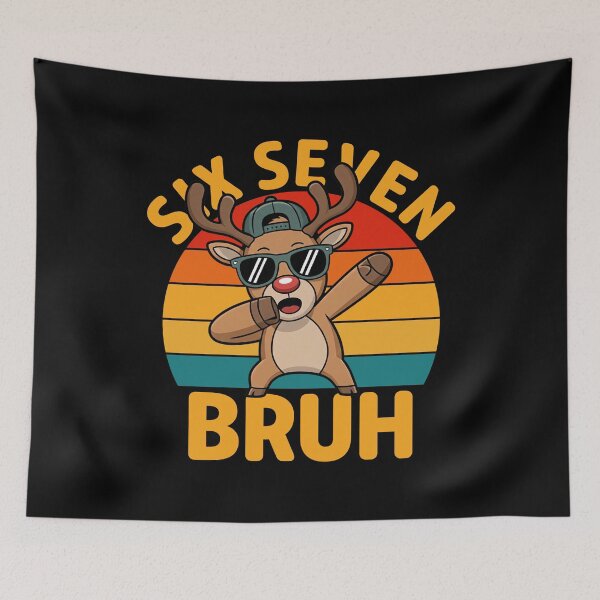 Item preview, Cool Reindeer Dab Meme - Six Seven Bruh 67 Funny Tee designed and sold by LashondaGreen89.