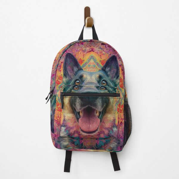 Item preview, Psychedelic German Shepherd Colorful Mandala Dog Art designed and sold by ArgentoArt.