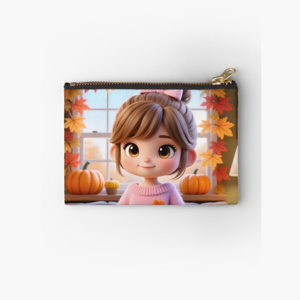 Item preview, Adorable little girl smiling  in the living room for Halloween  designed and sold by PattaZone.