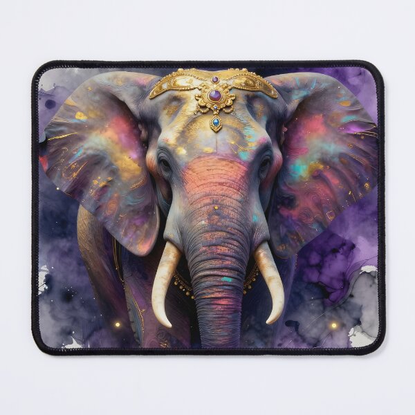 Item preview, Majestic Elephant Ink Painting — Wildlife Art Close-Up Illustration designed and sold by MagicalArch.