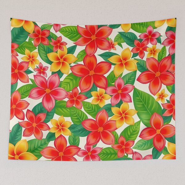 Item preview, Vibrant tropical flowers designed and sold by Beleza e Estilo.