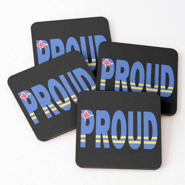 Item preview, Aruba Flag in The Words PROUD - Aruban -  Soca Mode designed and sold by Soca-Mode.