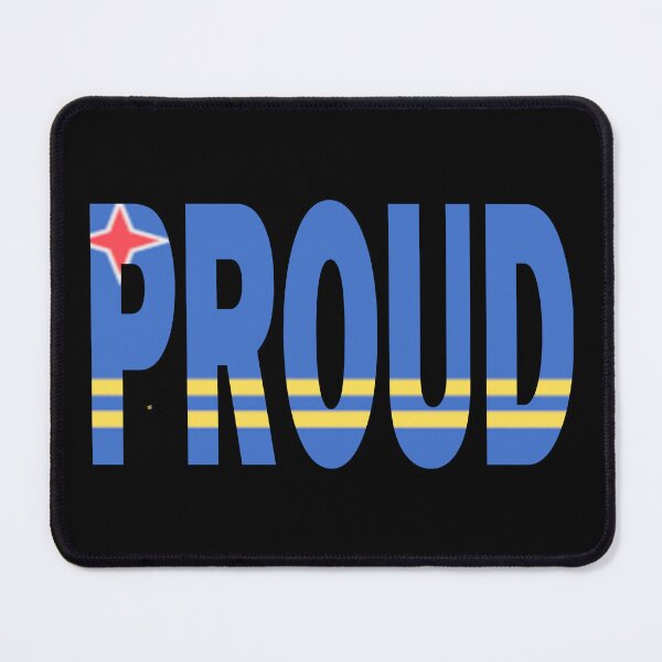 Item preview, Aruba Flag in The Words PROUD - Aruban -  Soca Mode designed and sold by Soca-Mode.
