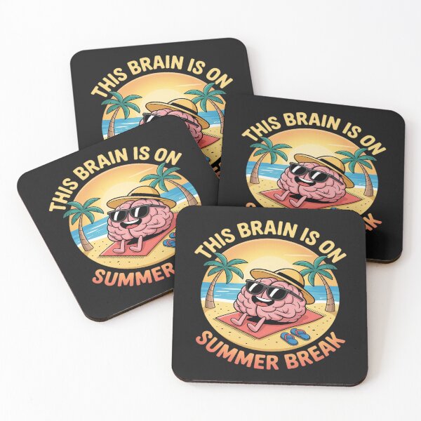 Item preview, Funny Summer Break Brain Vacation Relaxation Beach designed and sold by Eskomeranola.