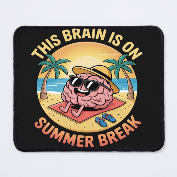 Item preview, Funny Summer Break Brain Vacation Relaxation Beach designed and sold by Eskomeranola.