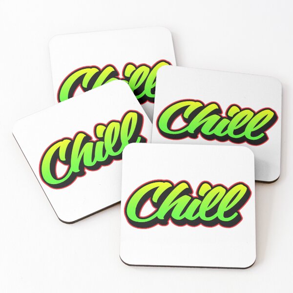 Item preview, Chill – Cool Typography Sticker for Relaxed Vibes designed and sold by PigpanStickerrr.