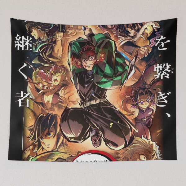 Item preview, Demon Slayer – Kimetsu Style Anime Art designed and sold by mochiiartz25.