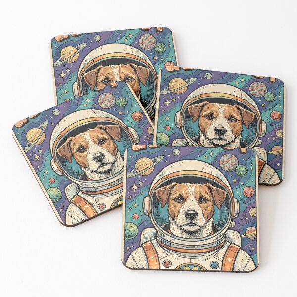 Item preview, Intergalactic Good Boy – Retro Sci-Fi Dog Astronaut Illustration designed and sold by jaysapsales.