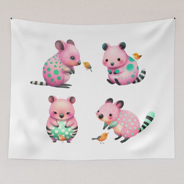 Item preview, Pink Quokkas designed and sold by Beyondnote-Art.