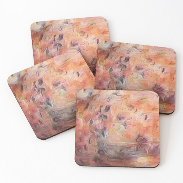 Item preview, Desert Peach Mirage Abstract designed and sold by MoodyMuseArt.