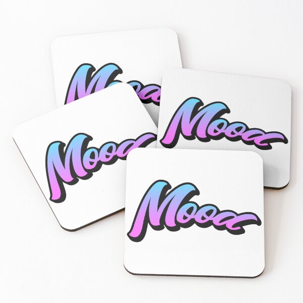 Item preview, Mood – Gradient Typography Sticker for Daily Feelings designed and sold by PigpanStickerrr.
